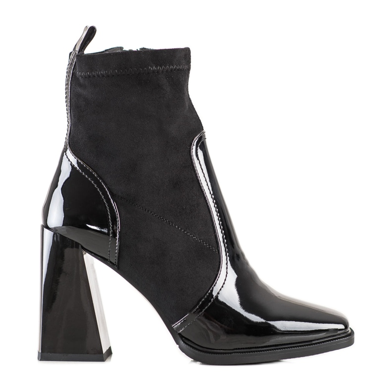 S. BARSKI Botas com salto trapezoidal S.BARSKI preto