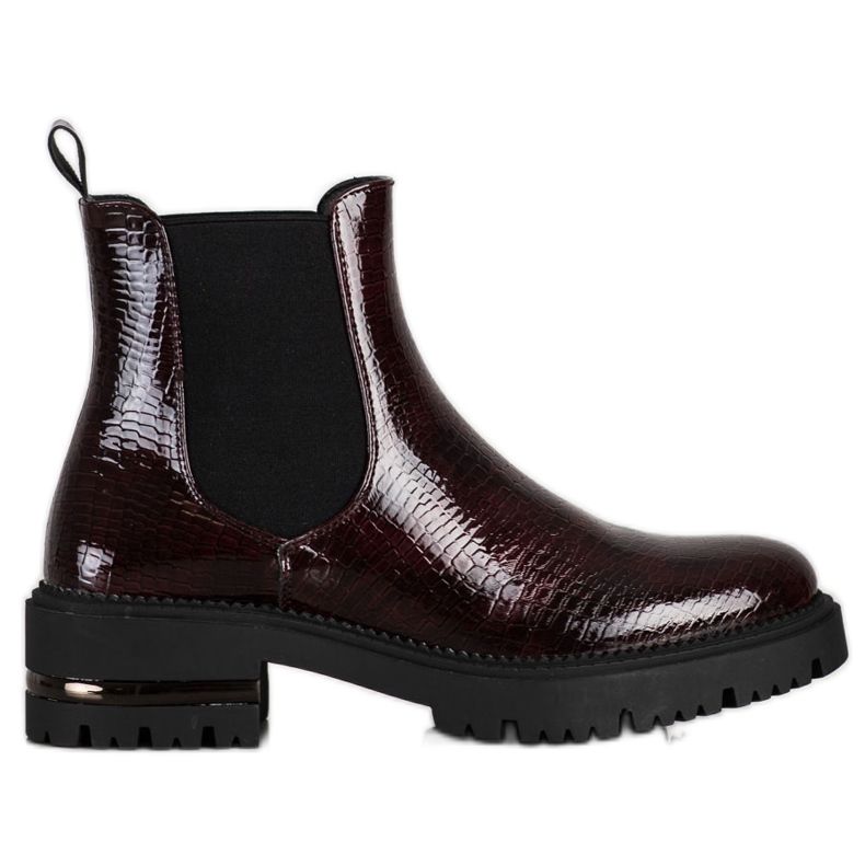 Snake Print Sergio Leone Chelsea Boots vermelho multicolorido