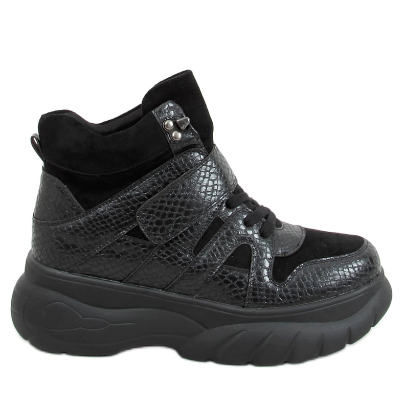 Sapatos de sola alta KL-771 Preto