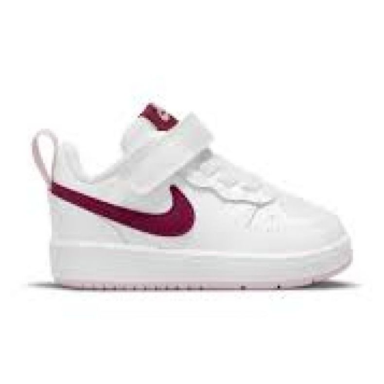 Tênis Nike Court Borough Low 2 (TDV) Jr BQ5453-120 branco rosa
