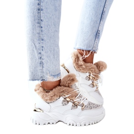 Tênis femininos com isolamento térmico, batimentos cardíacos brancos