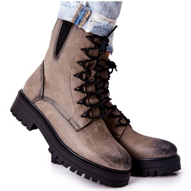 Trabalhadores de botas aquecidos Sergio Leone Gray TR756 cinza