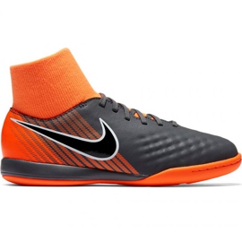 Chuteiras Nike Magista Obra X 2 Academy Df Ic Jr AH7315 080 multicolorido laranjas e vermelhos