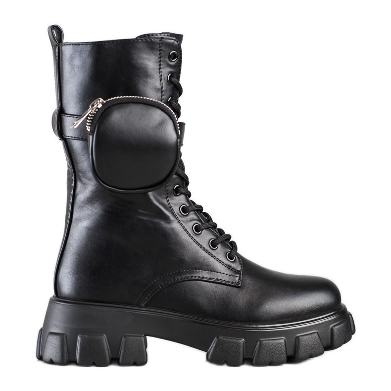 Bestelle Botas elegantes com bolso preto
