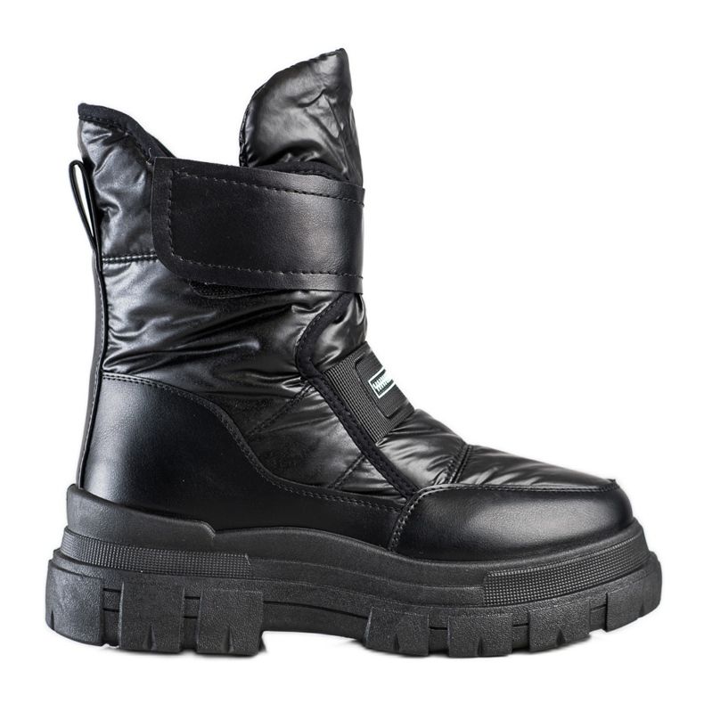 Seastar Botas de velcro para neve preto