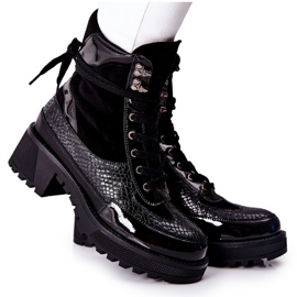 PG1 Botas femininas pretas Katana preto