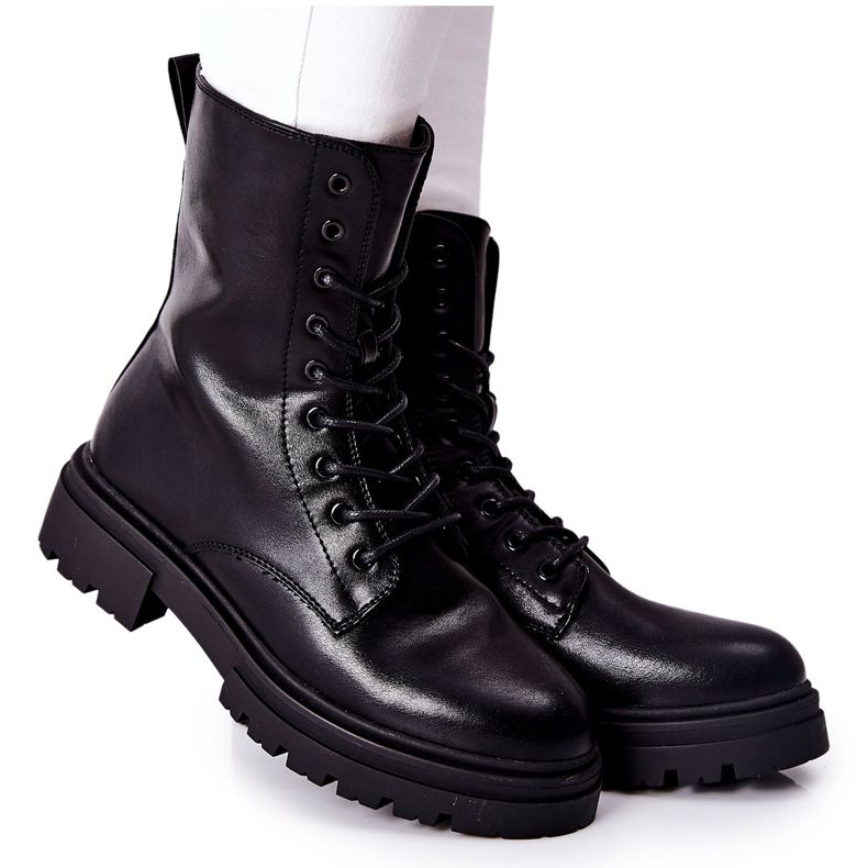 PE1 Trabalhadores de botas altas, Black Rozelle preto