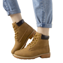 Botas camelo femininas Albracca castanho