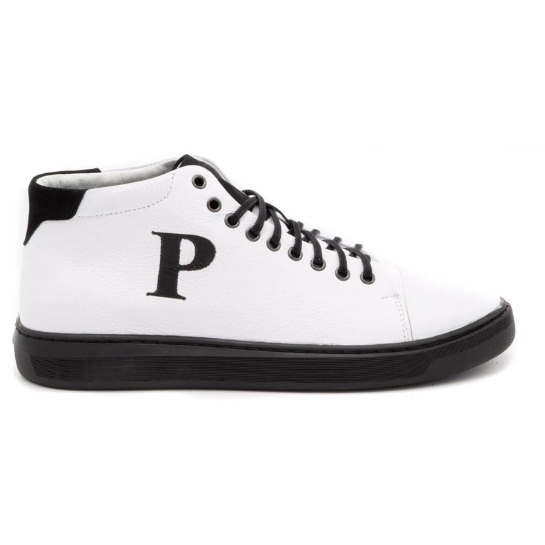 Polbut Sapatos de couro masculino 2110sw branco