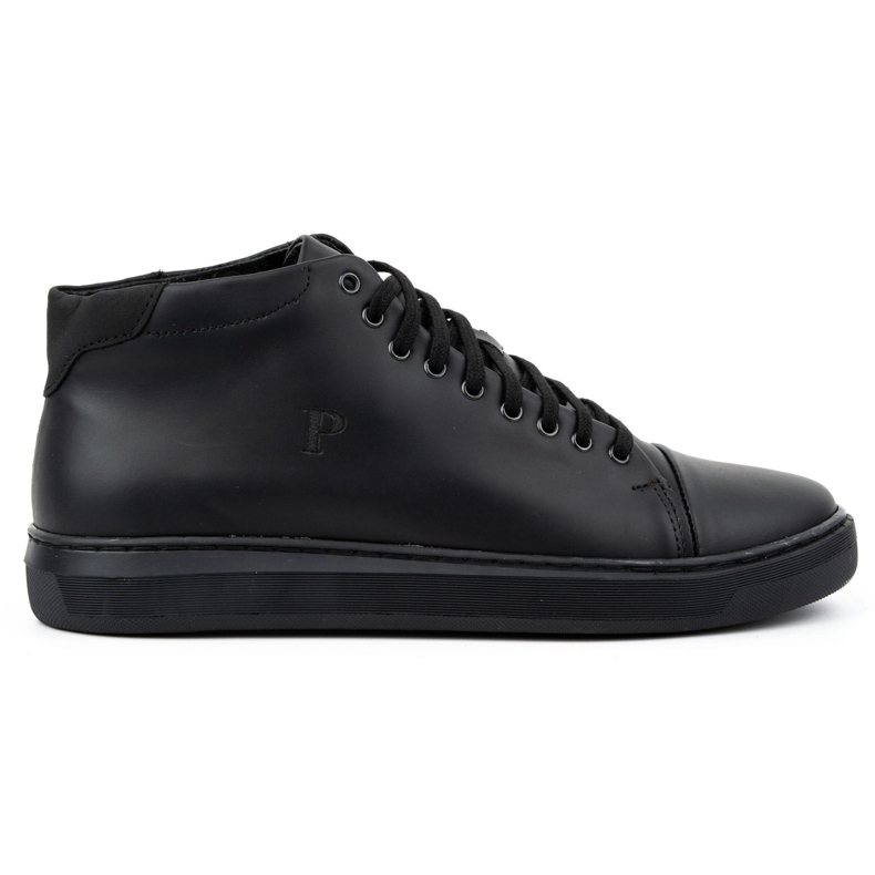 Polbut Sapatos de couro masculino 2110sw preto