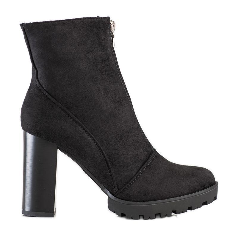 Cm Paris Botas de camurça elegantes preto