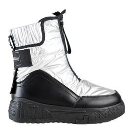 Seastar Botas de neve no controle deslizante preto prata