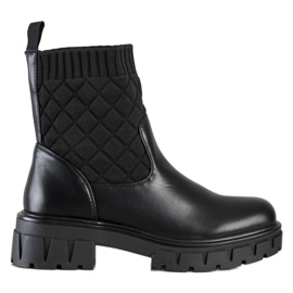 Seastar Botas confortáveis ​​com meia preto
