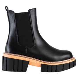 Seastar Botas Chelsea na plataforma da moda preto