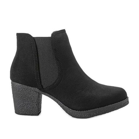 Botas pretas de cano alto no poste Lasha preto