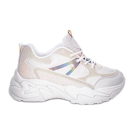 Tênis bege com sola Alice grossa branco