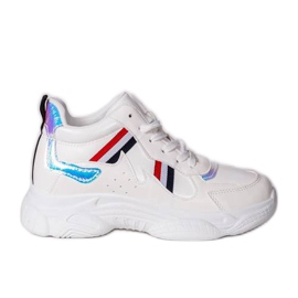 Sapato branco feio em sola Lexi grossa multicolorido