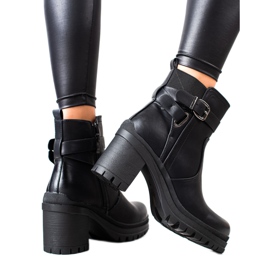 Renda Botas de plataforma casuais preto Renda Botas de plataforma casuais preto