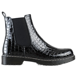 Filippo Botas pretas elegantes preto