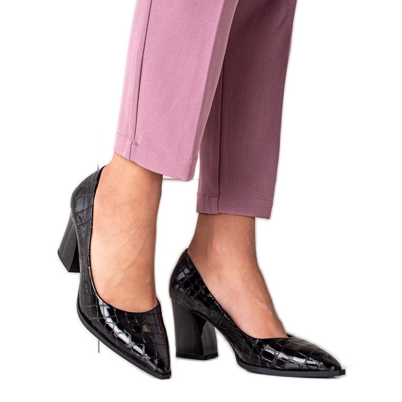 S. BARSKI Bombas Com Eco Couro S.BARSKI preto