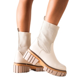 Seastar Botas Botas Jodhpur com meia bege