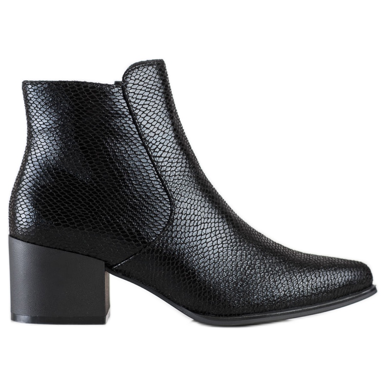 Cintilante Cobra Estampa Botas Sergio Leone preto