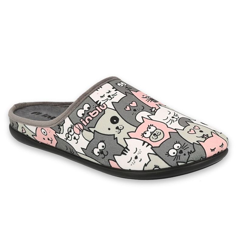 Sapatos femininos Befado 155D200 rosa cinza