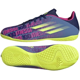 Chuteiras Adidas X Speedflow Messi.4 In M FY6921 azul marinho multicolorido azul marinho