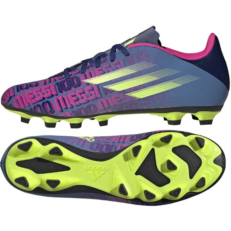 Chuteiras Adidas X Speedflow Messi.4 FxG M FY6923 azul marinho multicolorido azul marinho