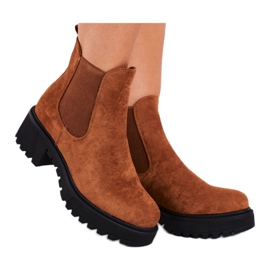 PS1 Camelo sidamo feminino com botas altas marrom