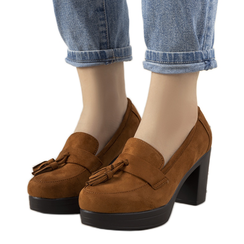 Mocassins marrons no posto Himmel castanho