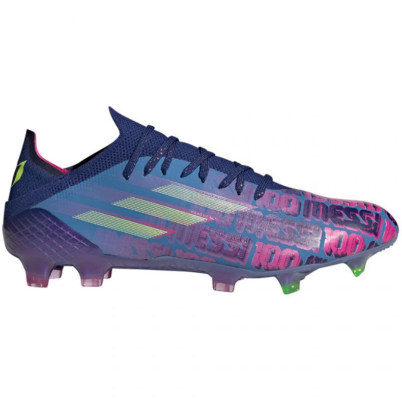 Chuteiras Adidas X Speedflow Messi.1 Fg M FY6879 multicolorido azul
