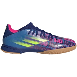 Chuteiras Adidas X Speedflow Messi.3 In Jr FY6901 multicolorido azul