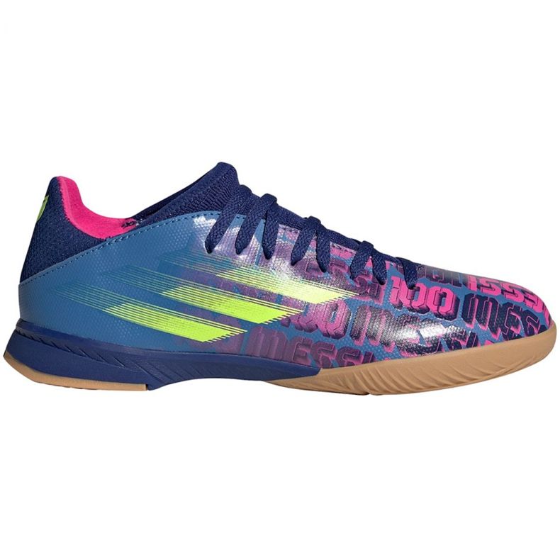 Chuteiras Adidas X Speedflow Messi.3 In Jr FY6901 multicolorido azul Chuteiras Adidas X Speedflow Messi.3 In Jr FY6901 multicolorido azul