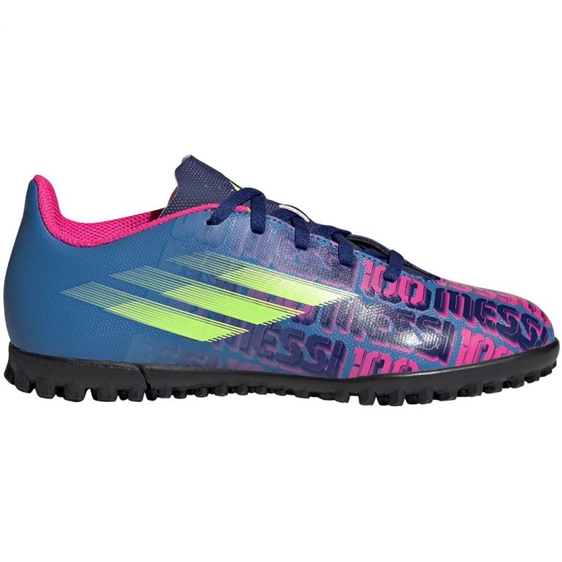 Chuteiras Adidas X Speedflow Messi.4 Tf Jr FY6911 multicolorido azul Chuteiras Adidas X Speedflow Messi.4 Tf Jr FY6911 multicolorido azul