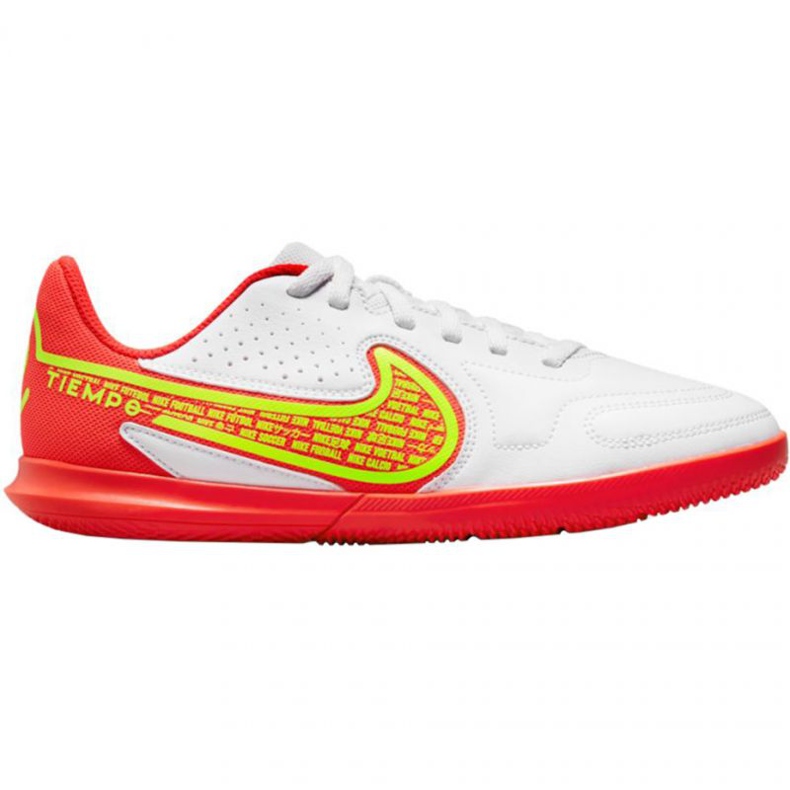 Chuteiras Nike Tiempo Legend 9 Club Jr Ic DA1332 176 multicolorido branco