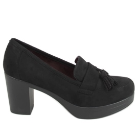 Bombas no poste e plataforma preta 8B817 preta preto