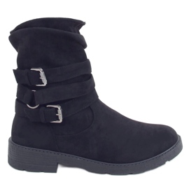 Botas rasas pretas 518-12 pretas preto