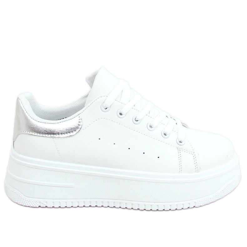Tênis feminino branco T0YD8240-5 BRANCO / PRATA