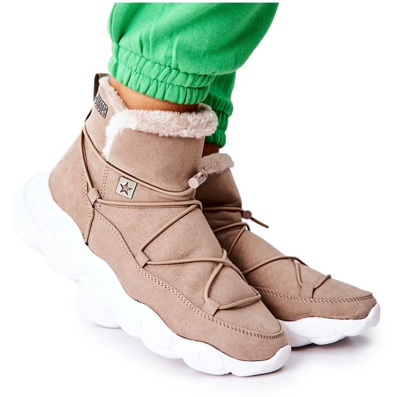 Botas para neve quente Big Star Beige II274263 bege