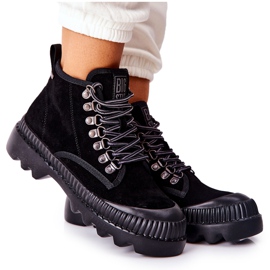 Botas de couro Big Star II274363 pretas preto