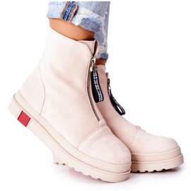 PS1 Botas femininas na plataforma bege Charlee