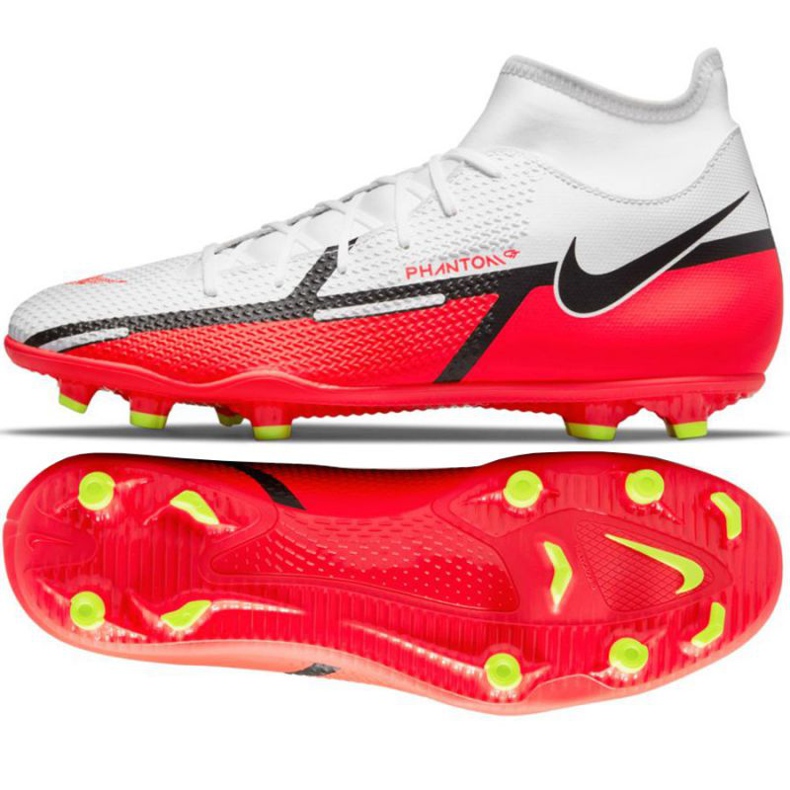 Chuteira Nike Phantom GT2 Club Dynamic Fit FG / MG M DC0819 167 amarelo, branco, multicolor branco