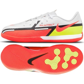 Chuteira Nike Phantom GT2 Academy Ic Jr DC0816 167 amarelo, multicolorido branco