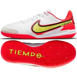 Chuteiras Nike Tiempo Legend 9 Academy Ic Jr DA1329 176 amarelo, branco, multicolorido branco