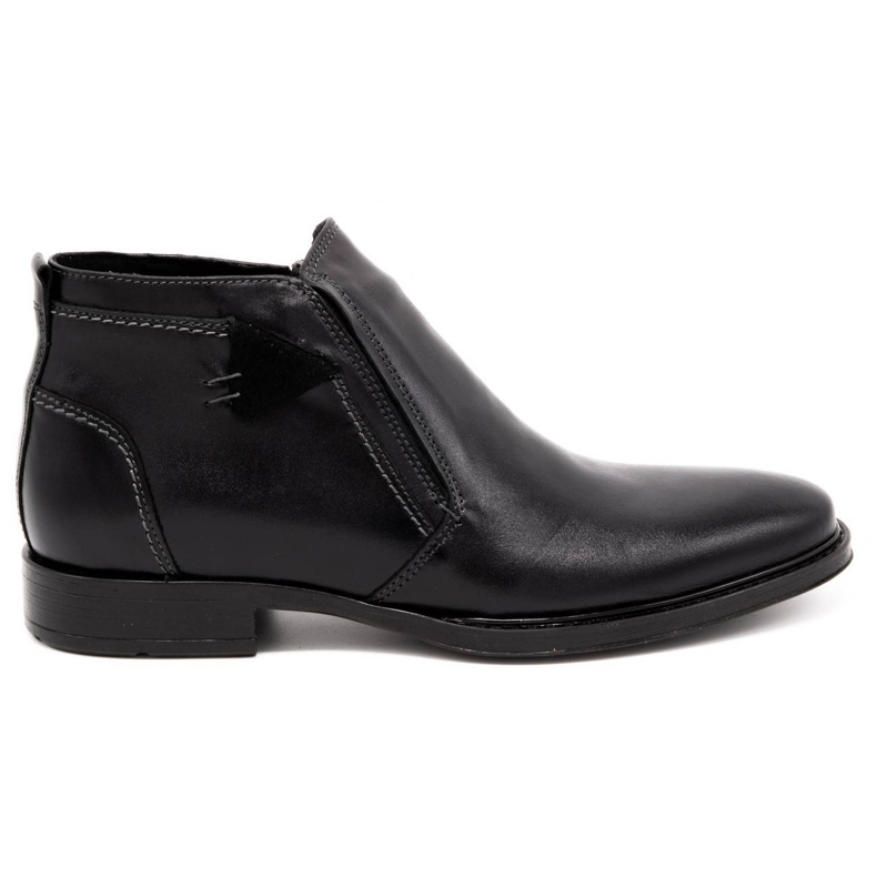 Olivier Botas de inverno masculinas negras 200 preto