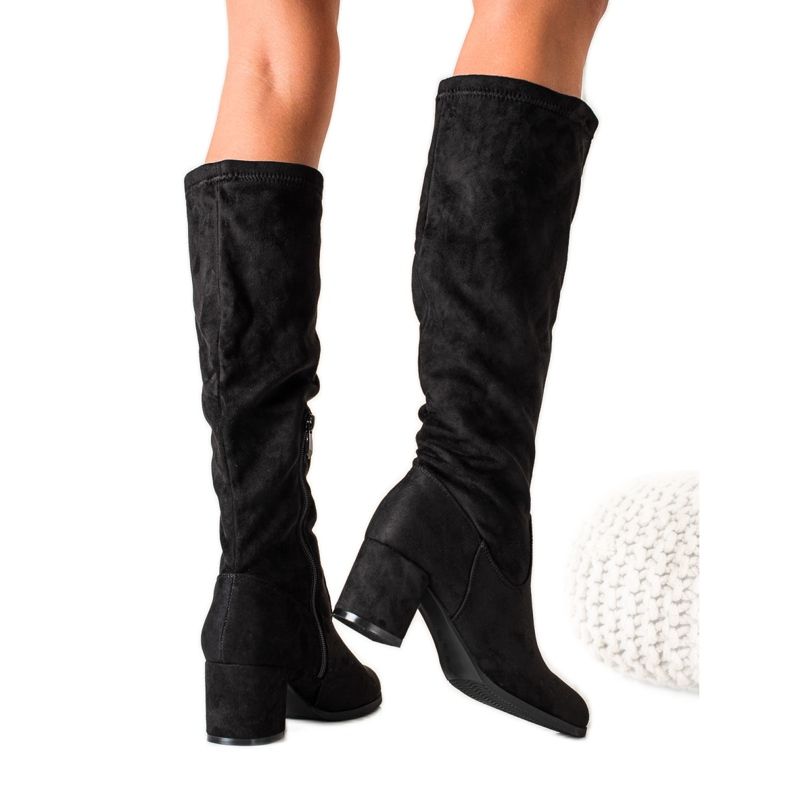 Botas VINCEZA pretas elegantes preto
