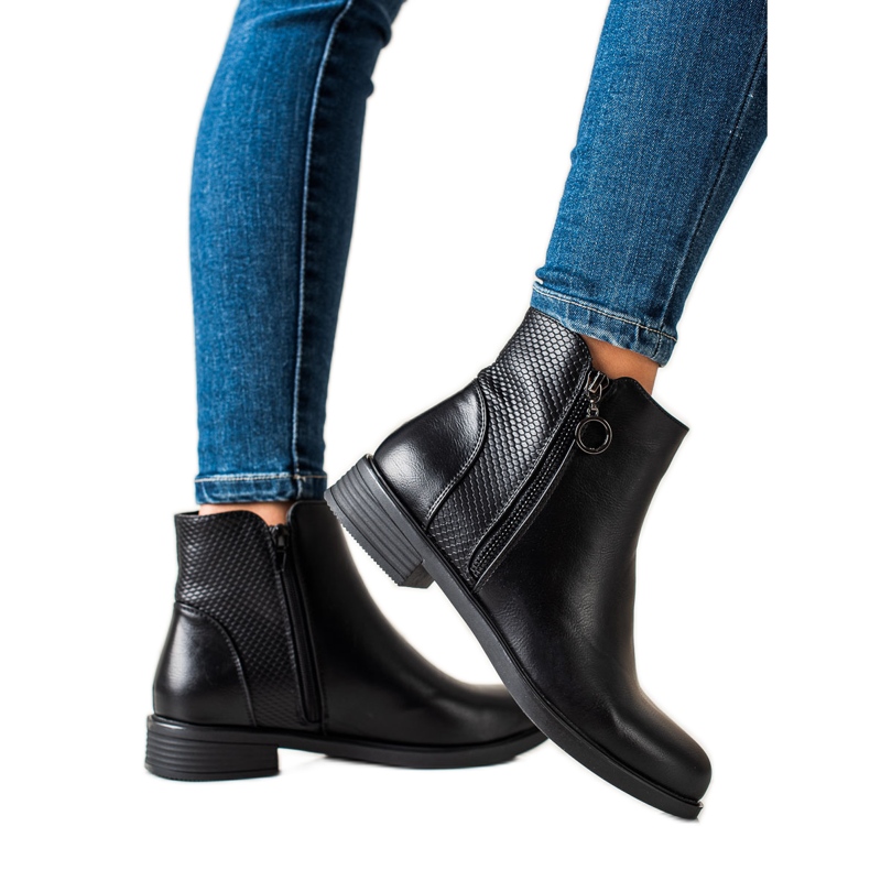 TRENDI Botas pretas elegantes preto