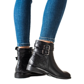 Goodin Botas Pretas Com Fivelas preto