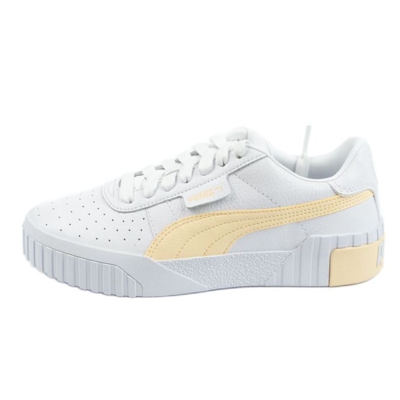Puma Cali W 369155 30 sapatos branco amarelo